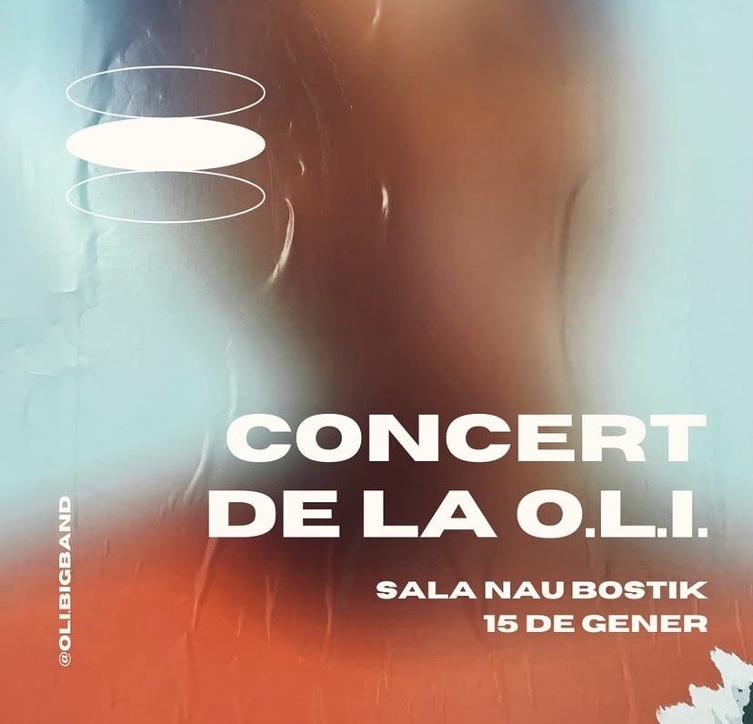 Poster for the OLI concert at Nau Bostik, January 15